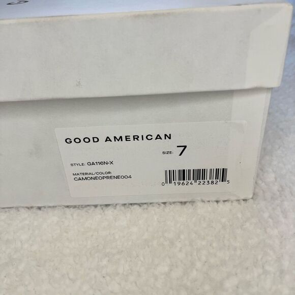 Good American Camo High Kickstand Stretch‎ Ankle Boots Stiletto Booties - Picture 7 of 9